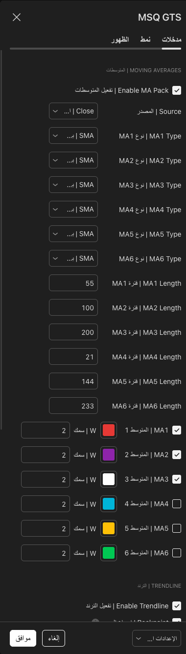 Trend Sniper Settings 1